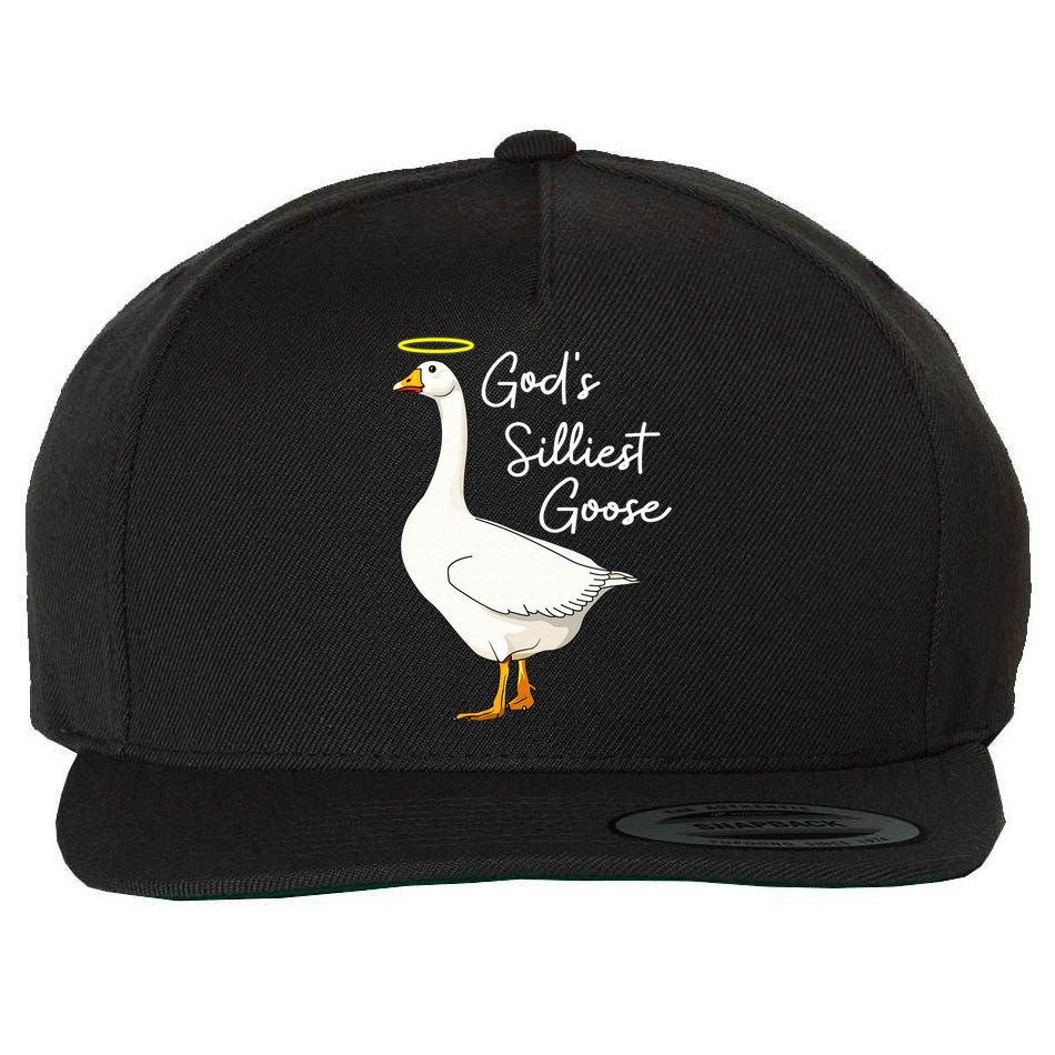 God's Silliest Goose shirt God's Silliest Goose Duck Funny  Wool Snapback Cap