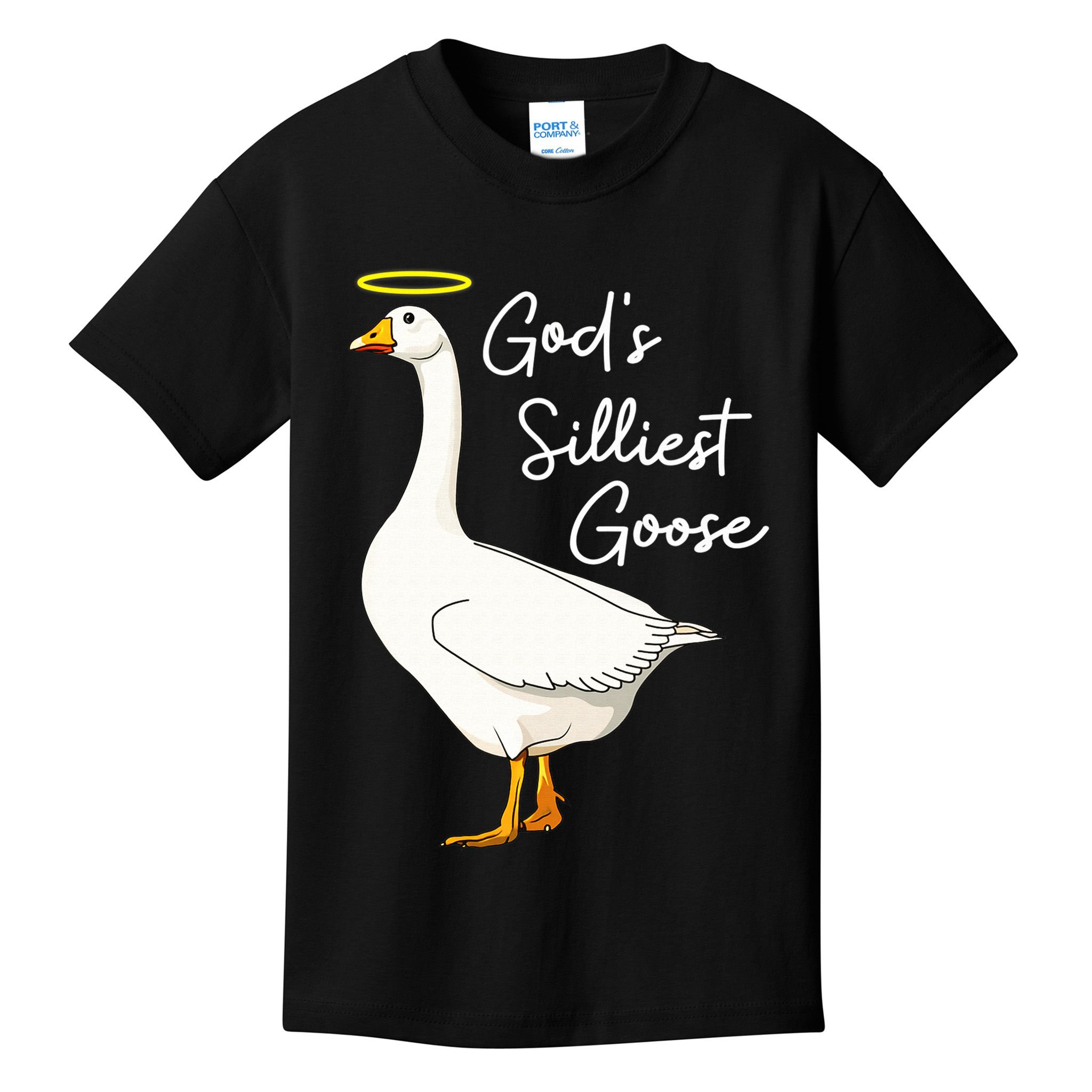 God's Silliest Goose shirt God's Silliest Goose Duck Funny  Kids T-Shirt