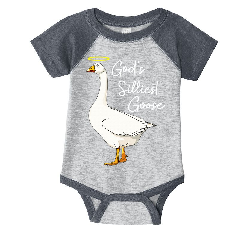 God's Silliest Goose shirt God's Silliest Goose Duck Funny  Infant Baby Jersey Bodysuit