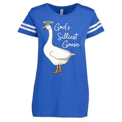 God's Silliest Goose shirt God's Silliest Goose Duck Funny  Enza Ladies Jersey Football T-Shirt