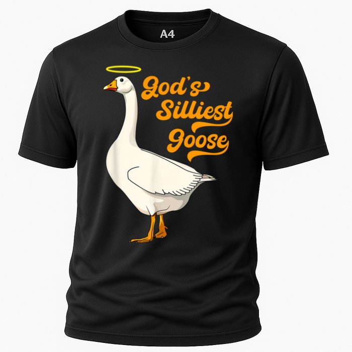 God's Silliest Goose Funny Cooling Performance Crew T-Shirt