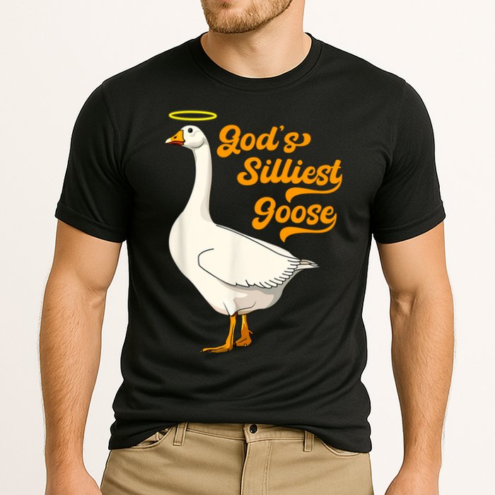 God's Silliest Goose Funny Cooling Performance Crew T-Shirt