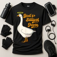 God's Silliest Goose Funny Cooling Performance Crew T-Shirt