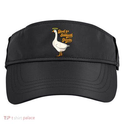 God's Silliest Goose Funny Adult Drive Performance Visor