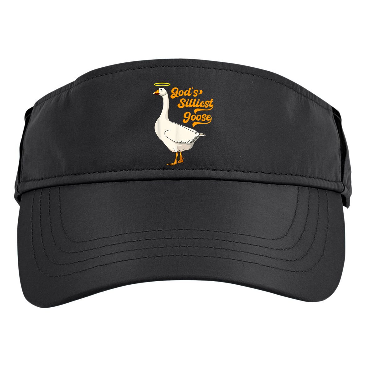 God's Silliest Goose Funny Adult Drive Performance Visor