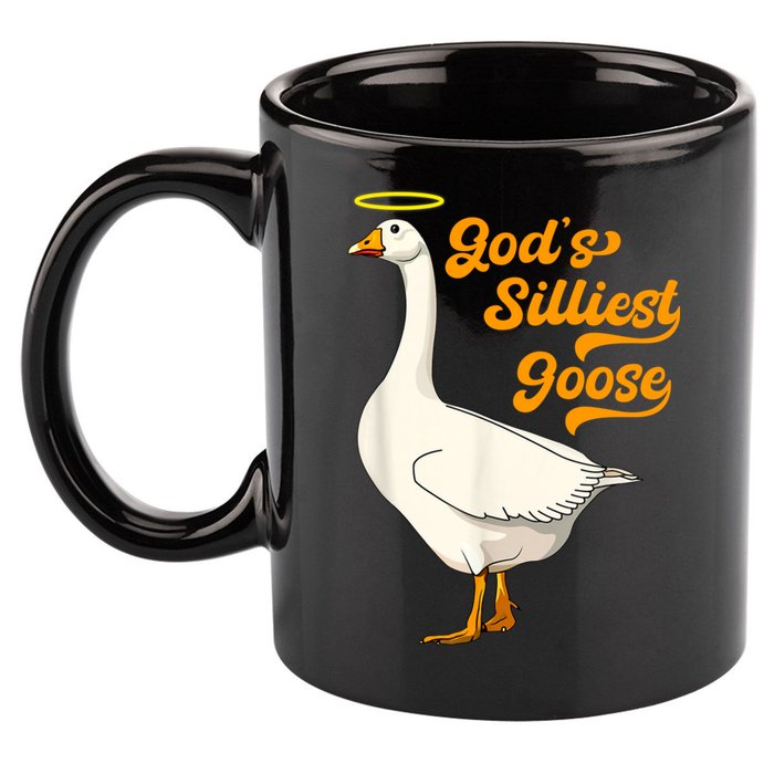 God's Silliest Goose Funny 11oz C Handle Ceramic Mug