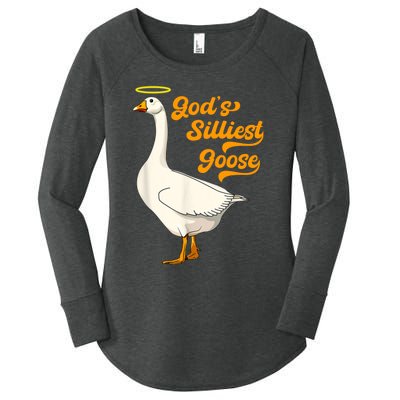 God's Silliest Goose Funny Women's Perfect Tri Tunic Long Sleeve Shirt