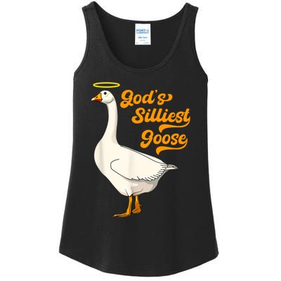 God's Silliest Goose Funny Ladies Essential Tank