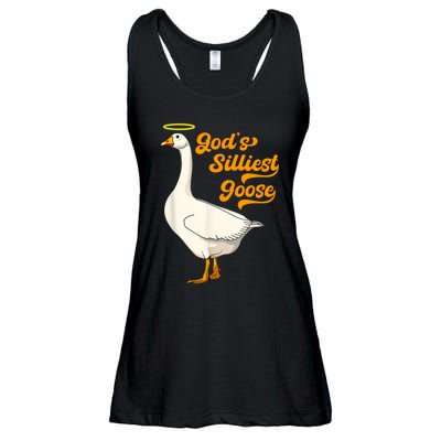 God's Silliest Goose Funny Ladies Essential Flowy Tank