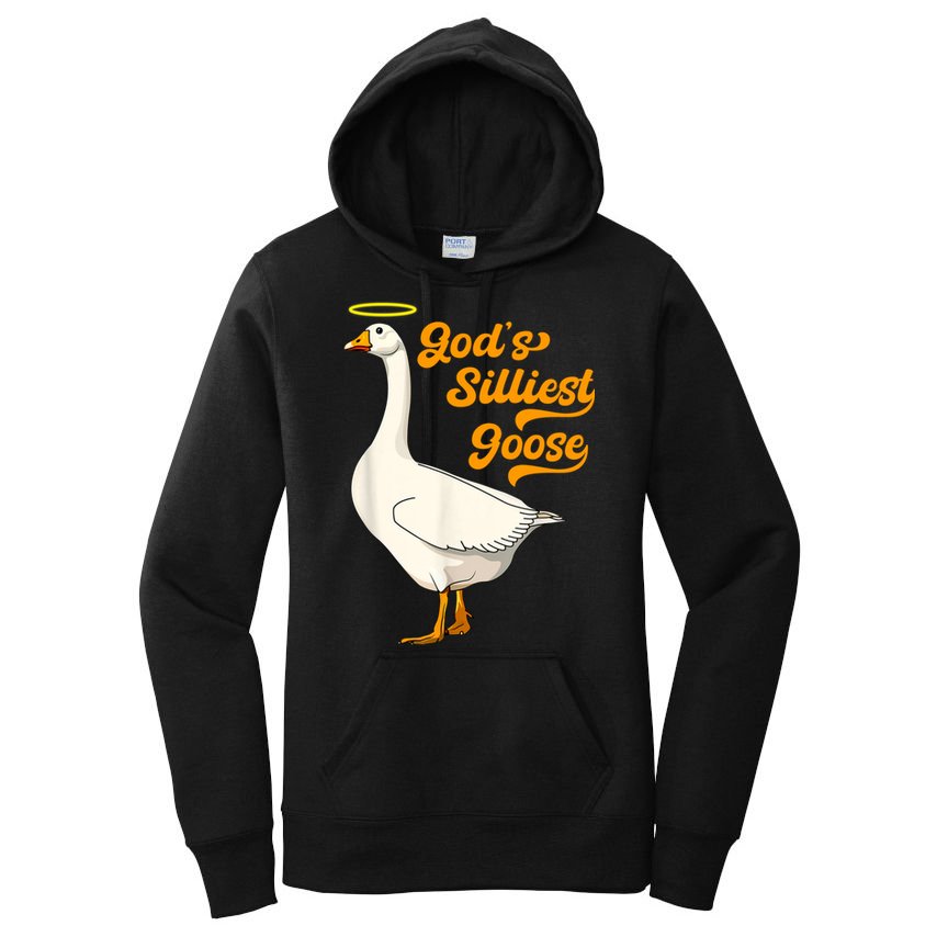 God's Silliest Goose Funny Women's Pullover Hoodie