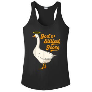 God's Silliest Goose Funny Ladies PosiCharge Competitor Racerback Tank