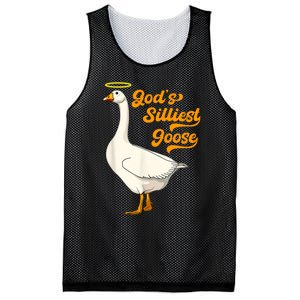 God's Silliest Goose Funny Mesh Reversible Basketball Jersey Tank