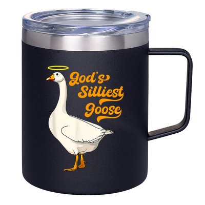 God's Silliest Goose Funny 12oz Stainless Steel Coffee Mug