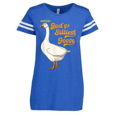 God's Silliest Goose Funny Enza Ladies Jersey Football T-Shirt