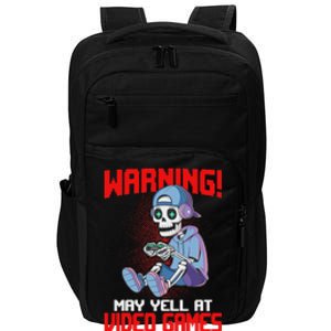 Gamer Skeleton Gaming Video Games Impact Tech Backpack