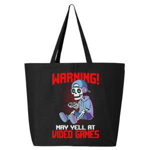 Gamer Skeleton Gaming Video Games 25L Jumbo Tote