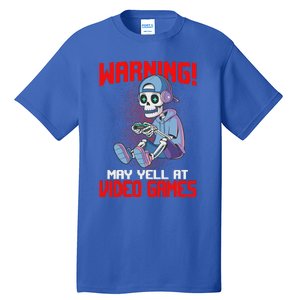 Gamer Skeleton Gaming Video Games Tall T-Shirt