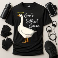 God's Silliest Goose Funny Cooling Performance Crew T-Shirt