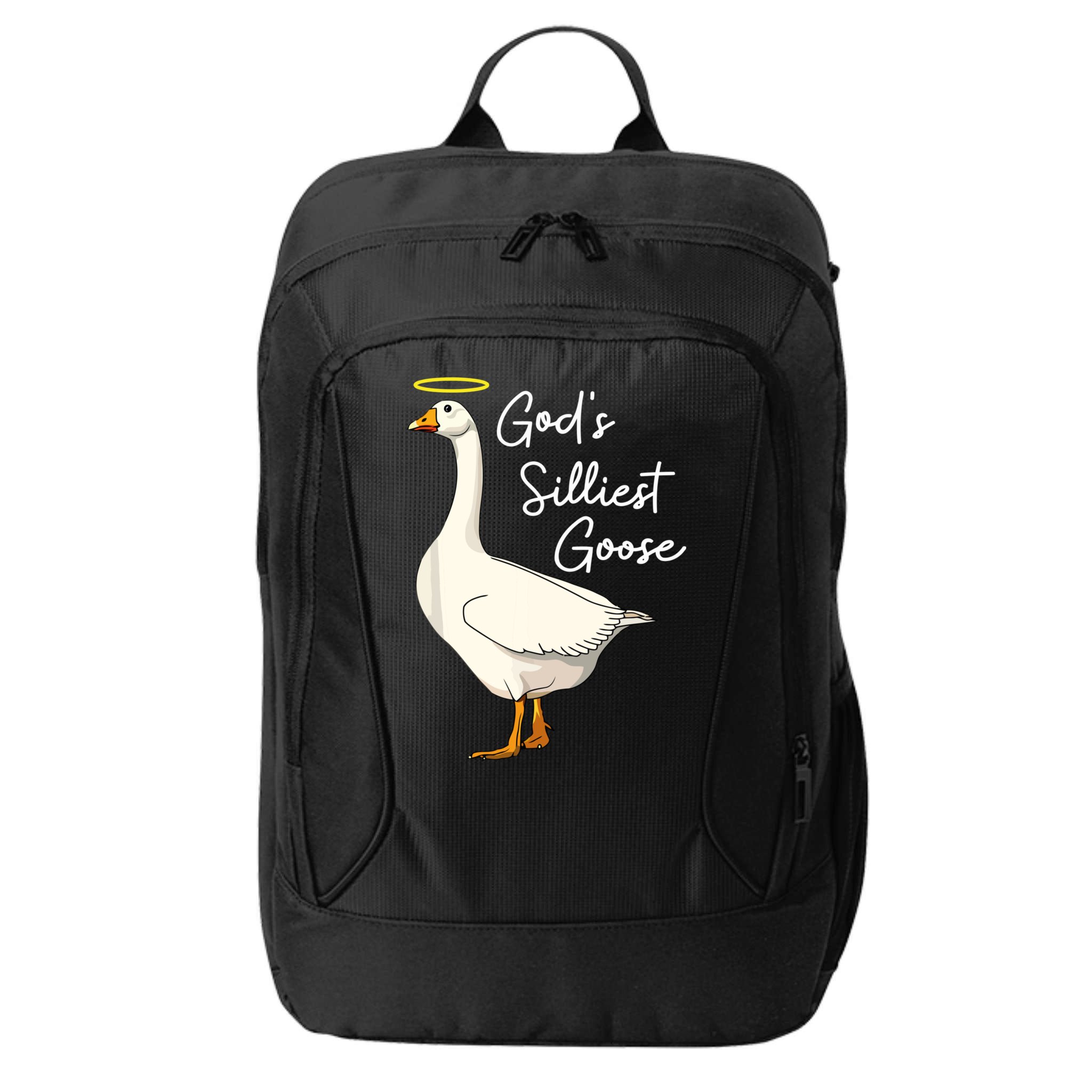God's Silliest Goose Funny City Backpack