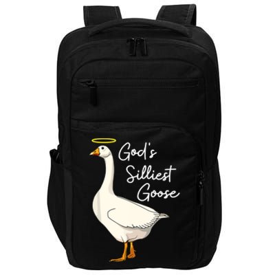 God's Silliest Goose Funny Impact Tech Backpack