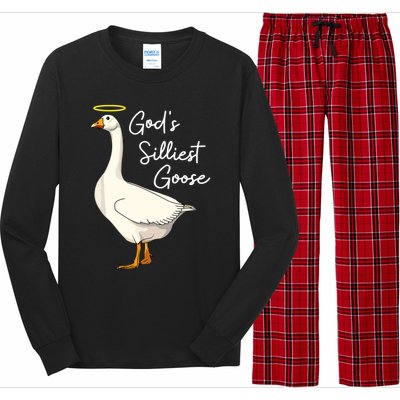 God's Silliest Goose Funny Long Sleeve Pajama Set