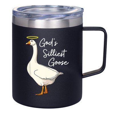 God's Silliest Goose Funny 12oz Stainless Steel Coffee Mug