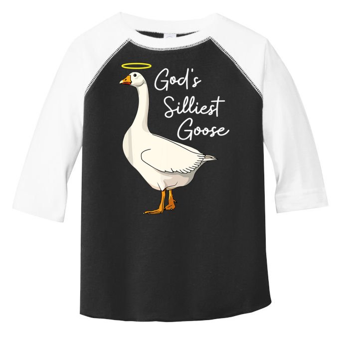 God's Silliest Goose Funny Toddler Fine Jersey T-Shirt