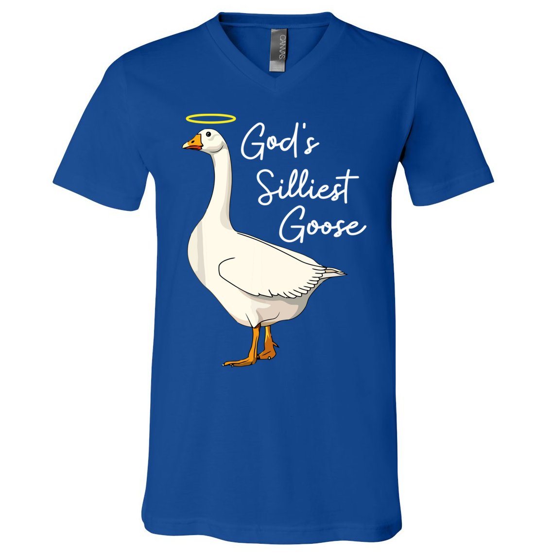 God's Silliest Goose Funny V-Neck T-Shirt