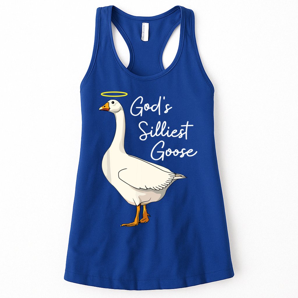 God's Silliest Goose Funny Womens Tank Top