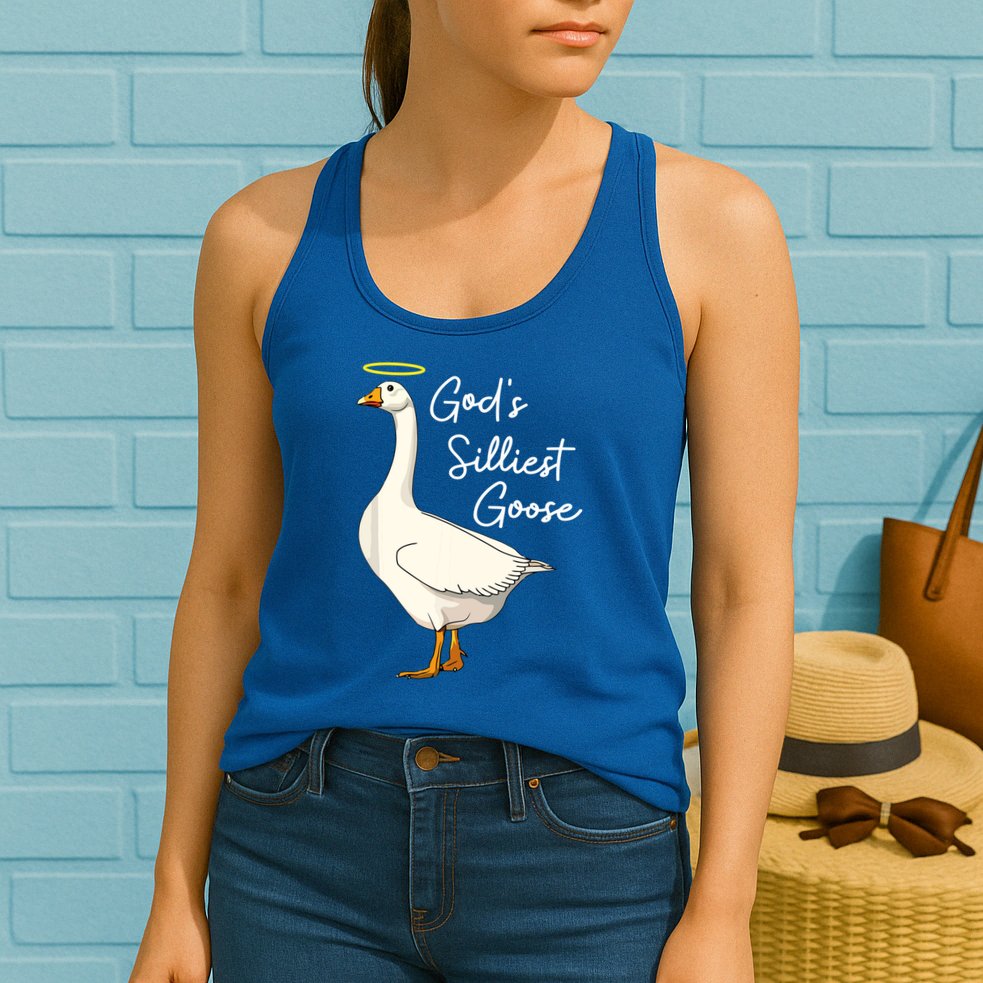 God's Silliest Goose Funny Womens Tank Top