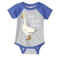 God's Silliest Goose Funny Infant Baby Jersey Bodysuit