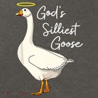 God's Silliest Goose Funny Cotton Canvas Backpack