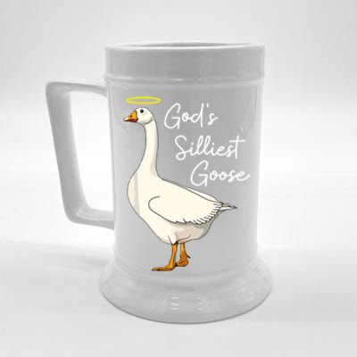 God's Silliest Goose Funny Beer Stein