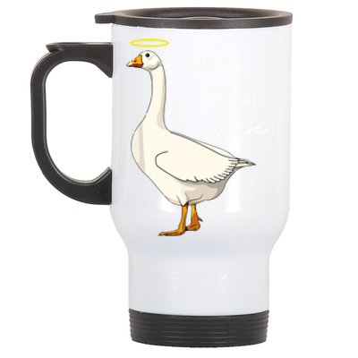 God's Silliest Goose Funny Stainless Steel Travel Mug