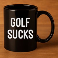 Golf Sucks 11oz C Handle Ceramic Mug