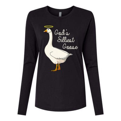 GodS Silliest Goose T GodS Silliest Goose Duck Womens Cotton Relaxed Long Sleeve T-Shirt