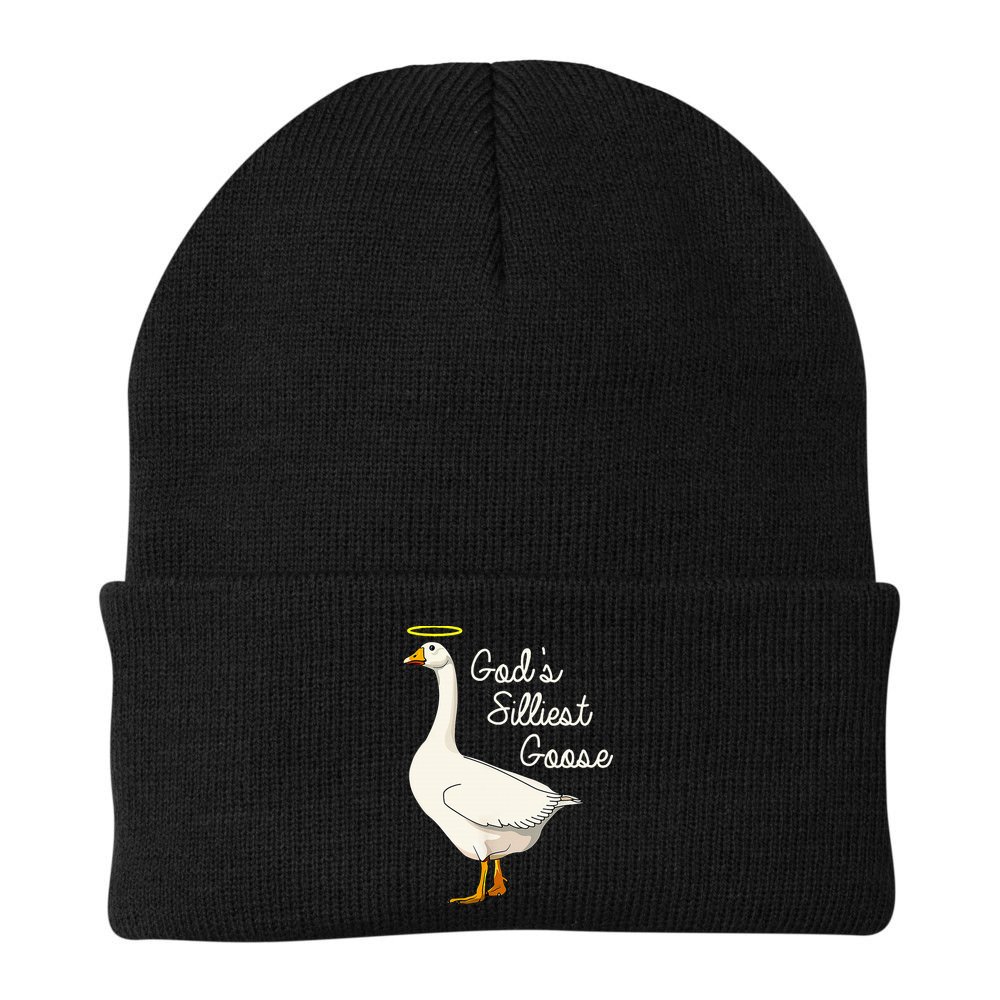 GodS Silliest Goose T GodS Silliest Goose Duck Beanie