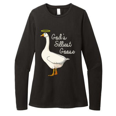 GodS Silliest Goose T GodS Silliest Goose Duck Womens CVC Long Sleeve Shirt