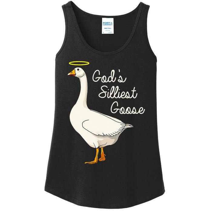 GodS Silliest Goose T GodS Silliest Goose Duck Ladies Essential Tank