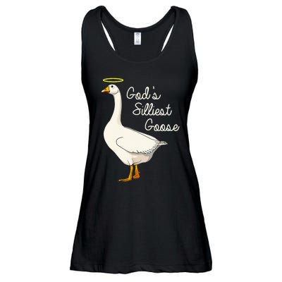 GodS Silliest Goose T GodS Silliest Goose Duck Ladies Essential Flowy Tank