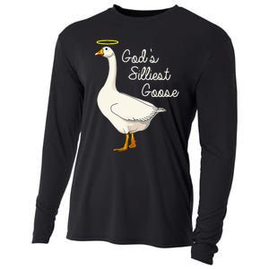 GodS Silliest Goose T GodS Silliest Goose Duck Cooling Performance Long Sleeve Crew