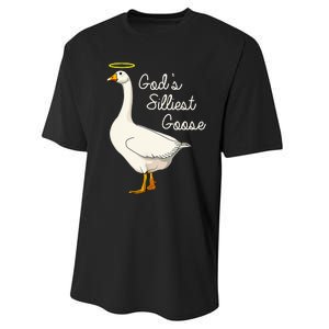 GodS Silliest Goose T GodS Silliest Goose Duck Performance Sprint T-Shirt