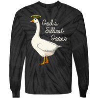 GodS Silliest Goose T GodS Silliest Goose Duck Tie-Dye Long Sleeve Shirt