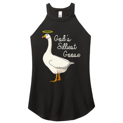 GodS Silliest Goose T GodS Silliest Goose Duck Women's Perfect Tri Rocker Tank