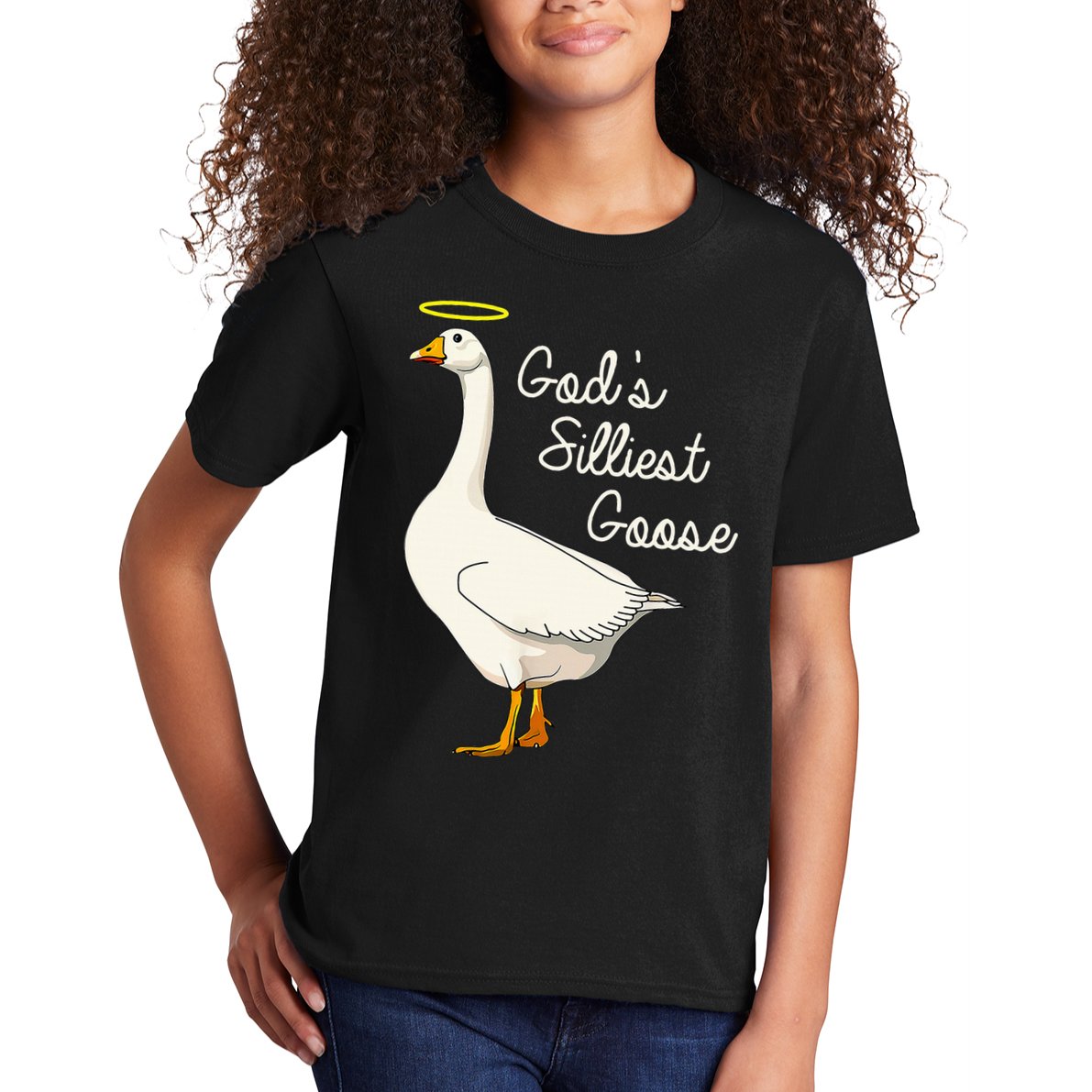 GodS Silliest Goose T GodS Silliest Goose Duck Kids T-Shirt