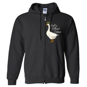 GodS Silliest Goose T GodS Silliest Goose Duck Full Zip Hoodie