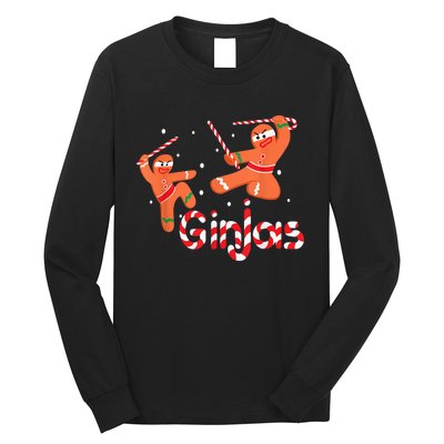 Ginjas Shirt Gingerbread  Ninjas Christmas Gift Long Sleeve Shirt