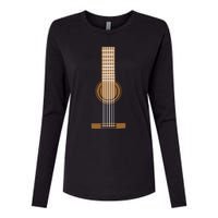 Guitar Strings Womens Cotton Relaxed Long Sleeve T-Shirt