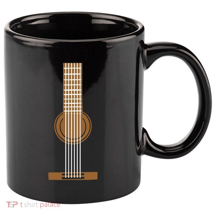 Guitar Strings 11oz C Handle Ceramic Mug