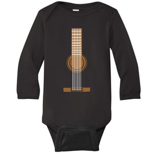 Guitar Strings Baby Long Sleeve Bodysuit